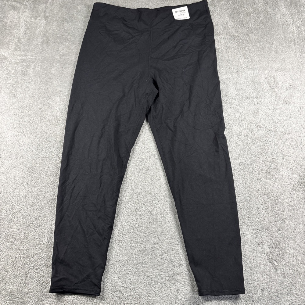 NWT Cotton:On Women's Curve Active Highwaist Core 7/8‎ Leggings Black Size 14